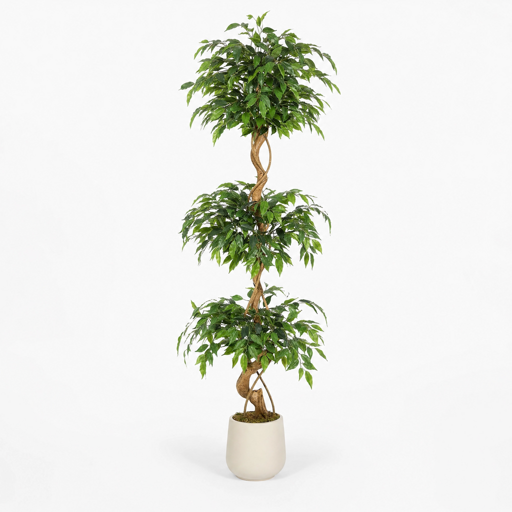 Plante verte artificielle uni vert
