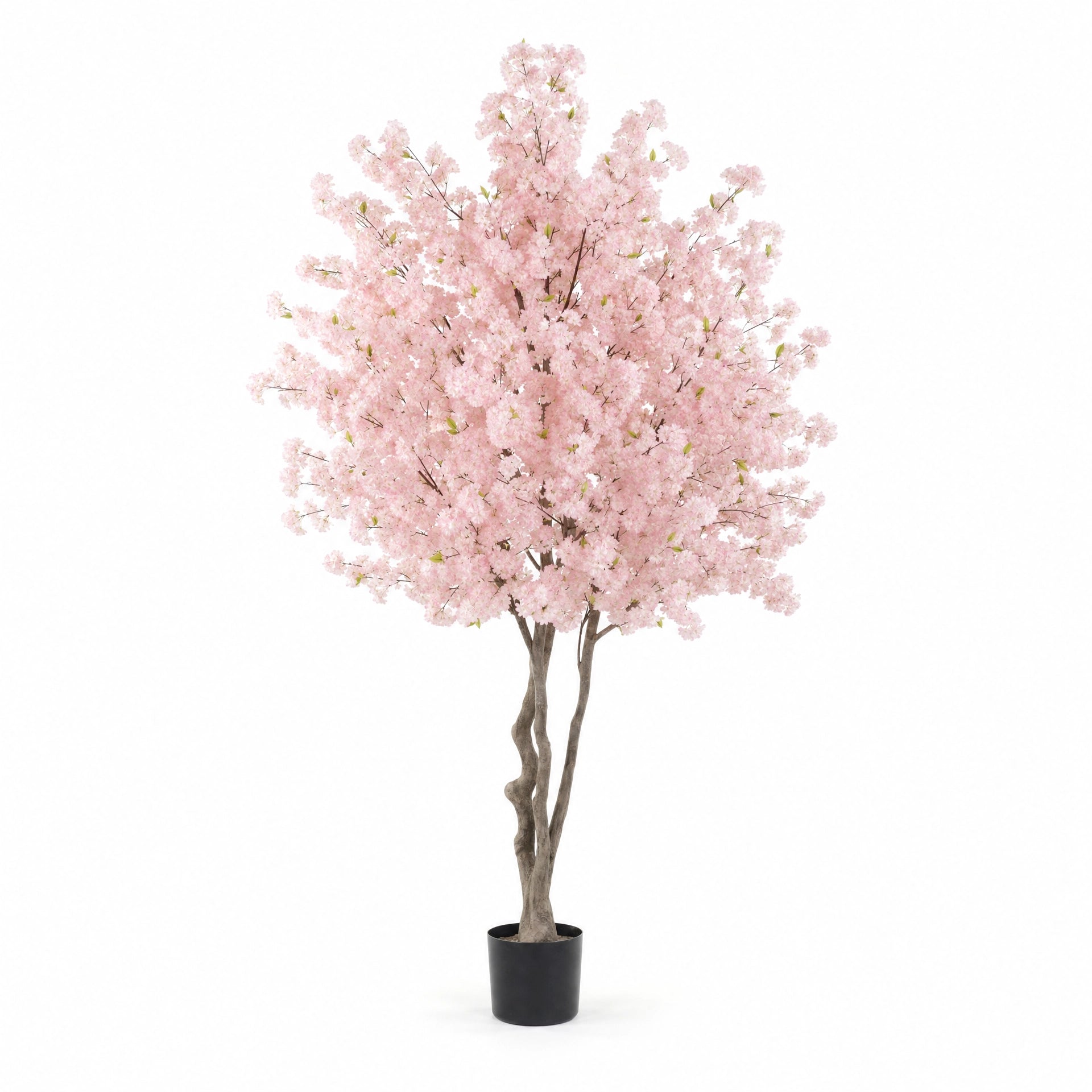 Plante artificielle arbre de cerisier en fleurs decoration rose et vert