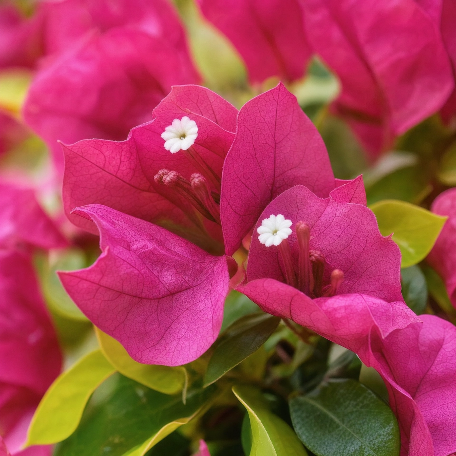 Plante artificielle haute floral rose et vert
