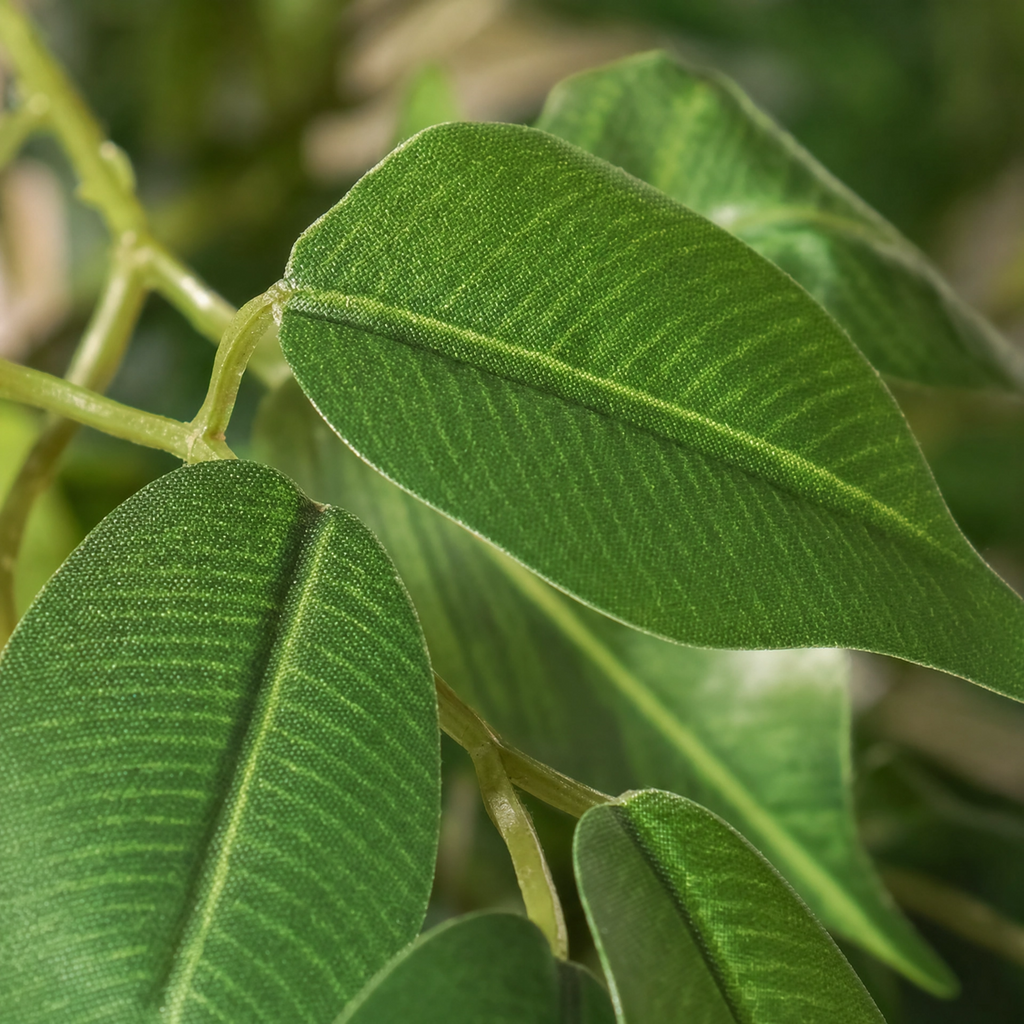 Plante verte artificielle uni vert
