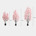 Arbre artificiel printemps fleurs rose et marron