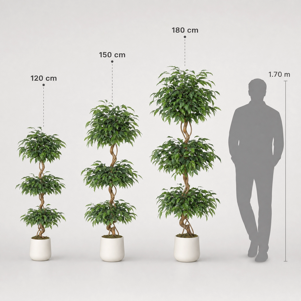 Plante verte artificielle uni vert