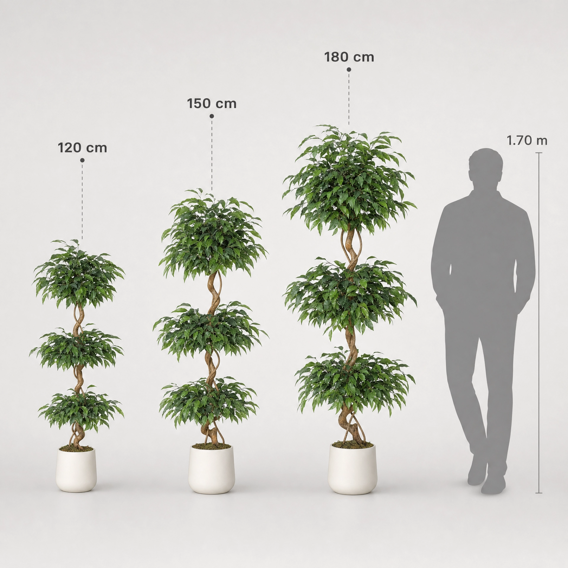 Plante verte artificielle uni vert