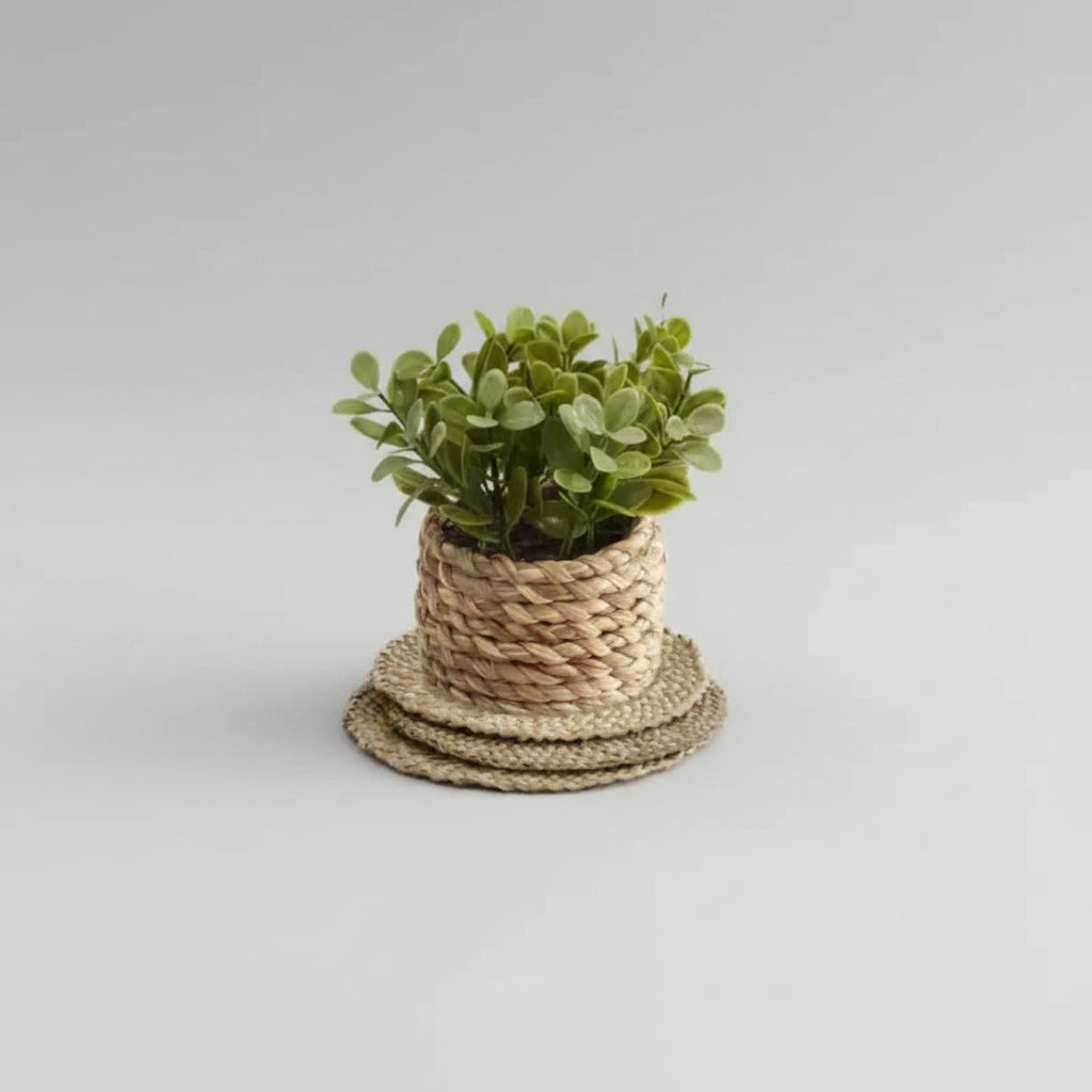 Fausse Plante Artificielle En Pot Tressé