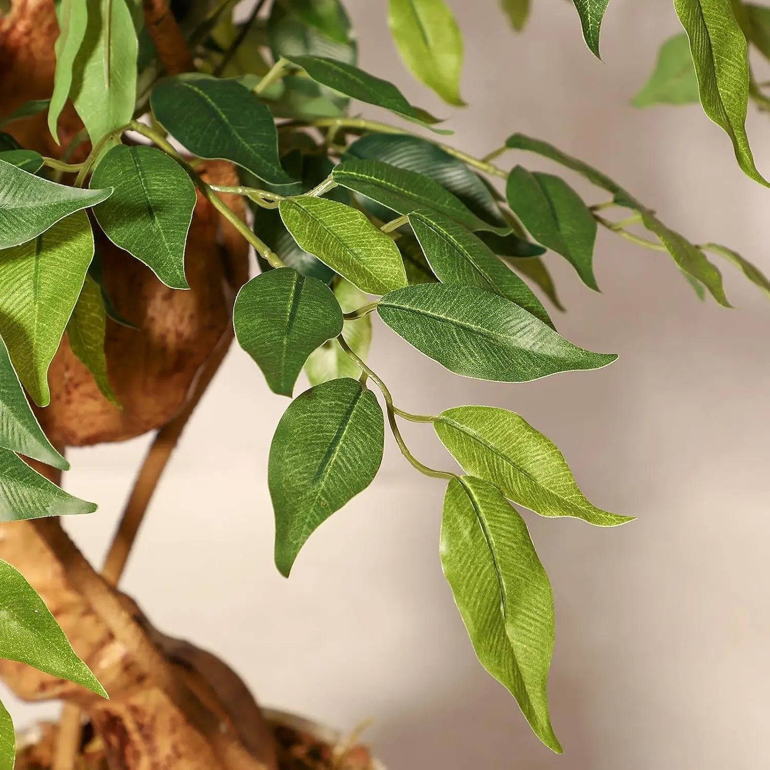 Plante verte artificielle uni vert
