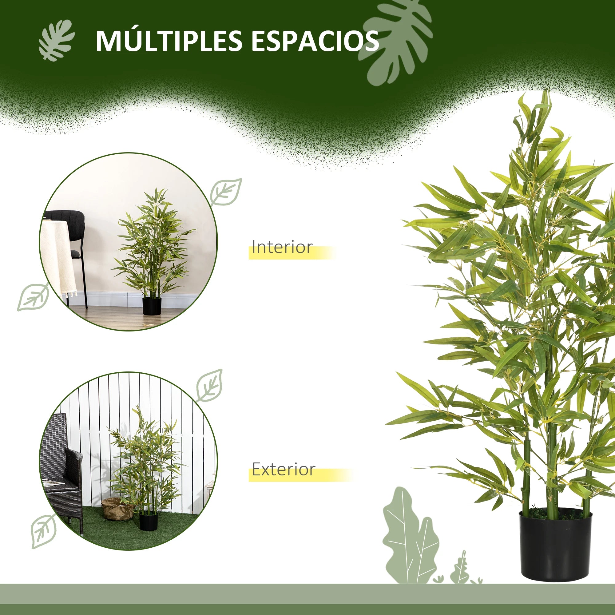 Plantes Artificielles Bambou Artificiel En Pot