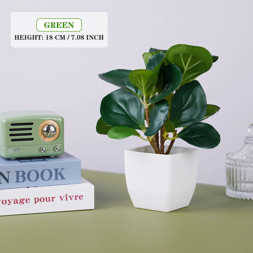 Plante Artificielle Décoration De Table Plastique En Pot