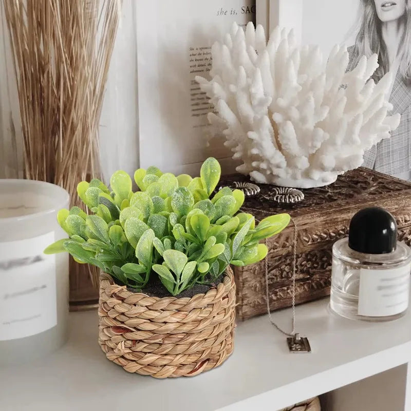 Fausse Plante Artificielle En Pot Tressé