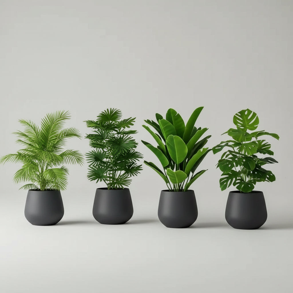Lot de 4 plantes artificielles d'intérieur