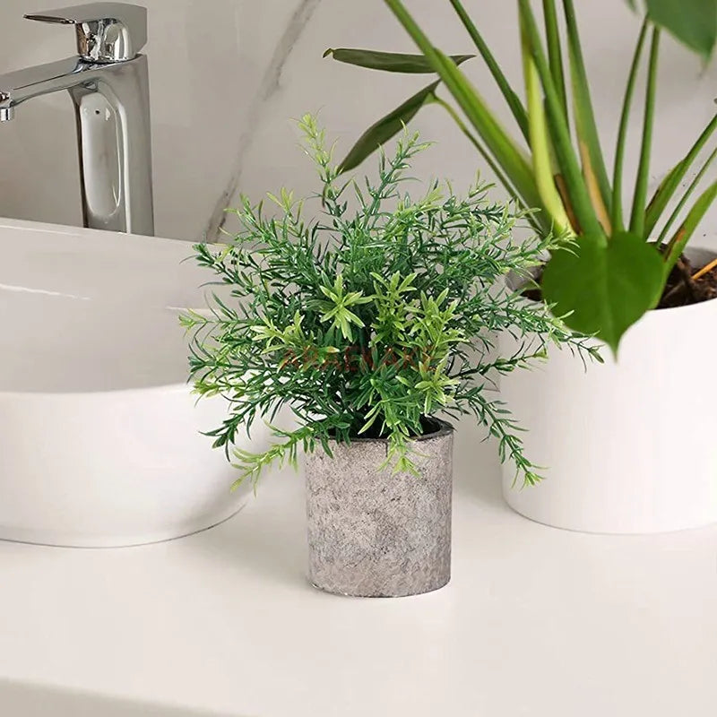 Decoration d interieur plastique uni vert et beige