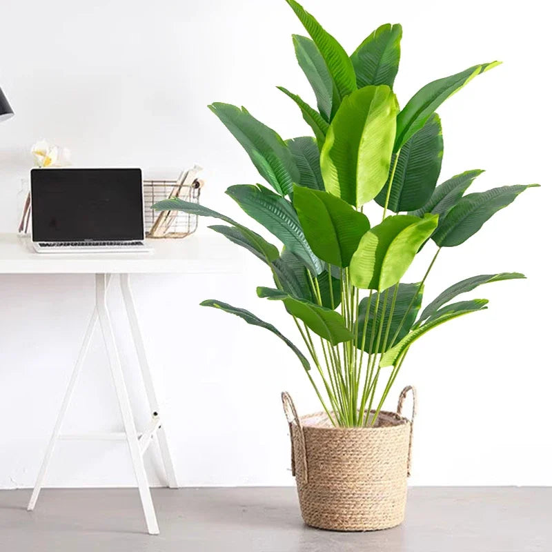 Plante artificielle resine feuillage vert et vert clair