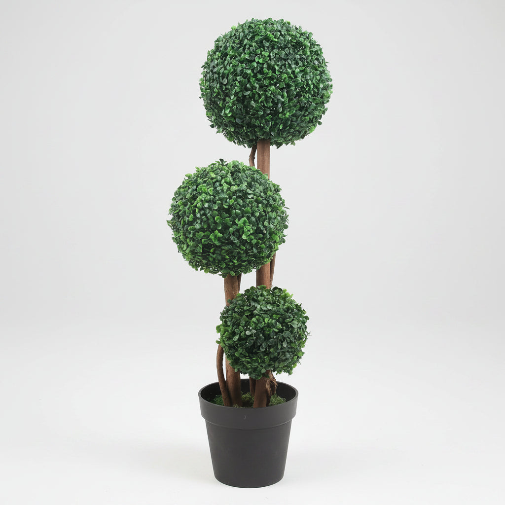 Plante artificielle realiste feuillage vert et marron