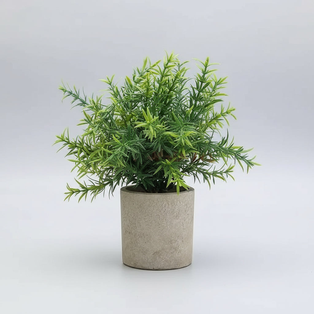 Decoration d interieur plastique uni vert et beige