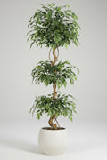 Plante verte artificielle uni vert