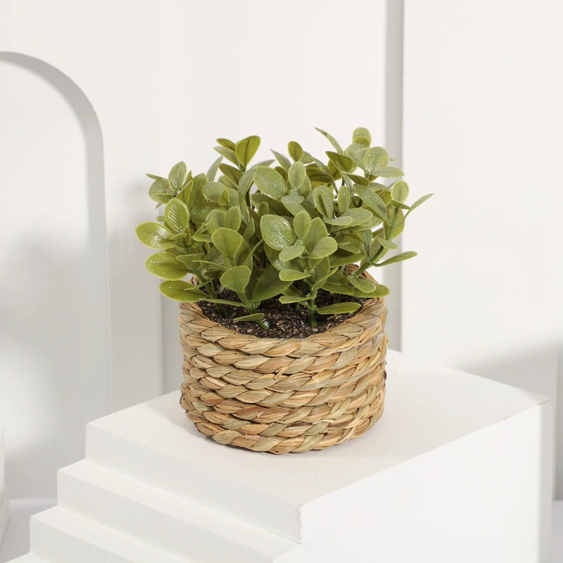 Fausse Plante Artificielle En Pot Tressé