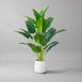 Plante artificielle resine feuillage vert et vert clair