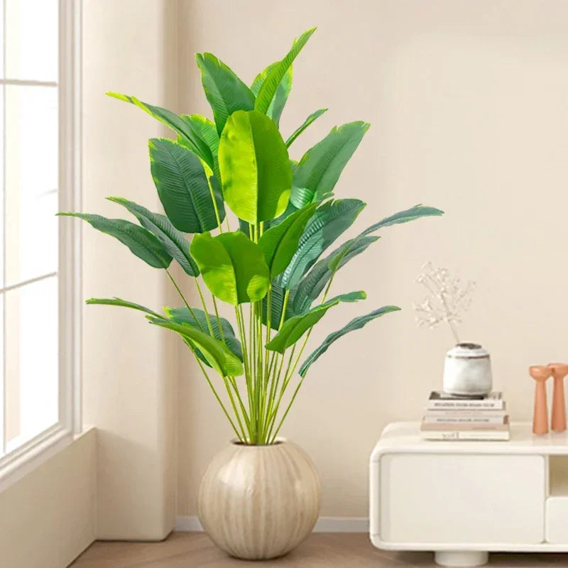 Plante artificielle resine feuillage vert et vert clair