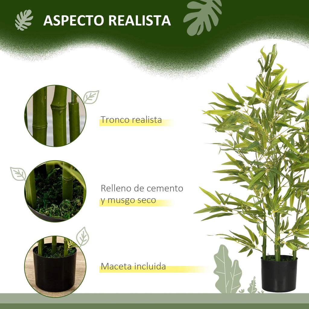 Plantes Artificielles Bambou Artificiel En Pot