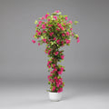 Plante artificielle haute floral rose et vert