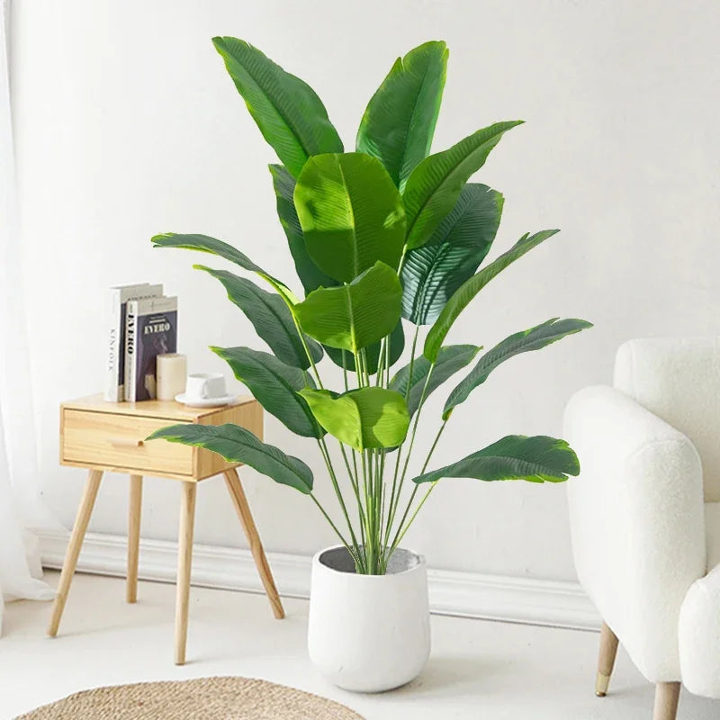 Plante artificielle resine feuillage vert et vert clair