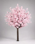 Plante artificielle arbre decoratif fleurs de soie floral rose et marron