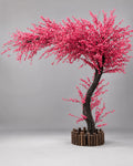 Arbre artificiel  fleurs rose et noir