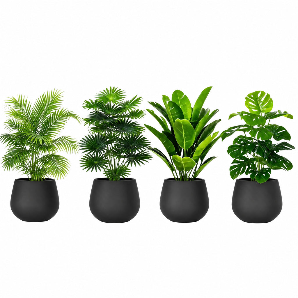 Lot de 4 plantes artificielles d'intérieur