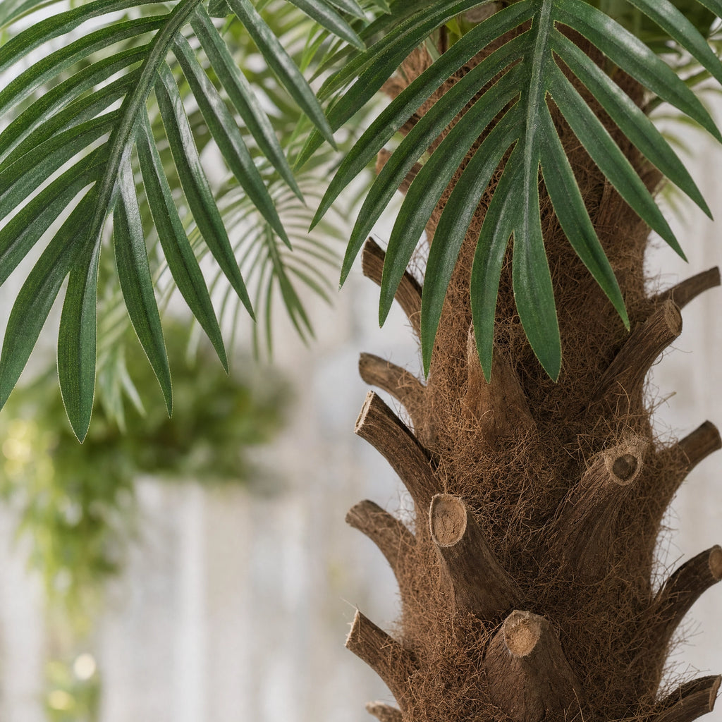 Plante artificielle arbre artificiel tronc bois uni vert et marron
