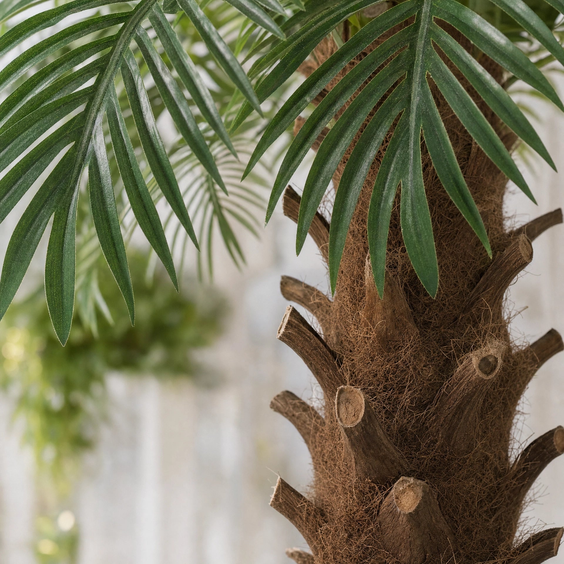 Plante artificielle arbre artificiel tronc bois uni vert et marron