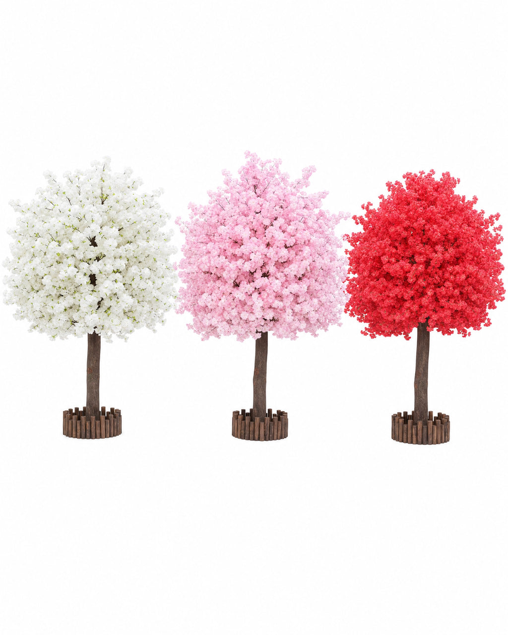 Plante artificielle arbre a vœux pour mariage floral rouge et marron